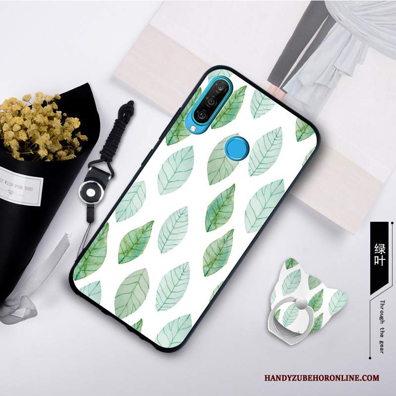 Custodia Huawei P30 Lite Creativo Grigio Morbido, Cover Huawei P30 Lite Tendenzatelefono