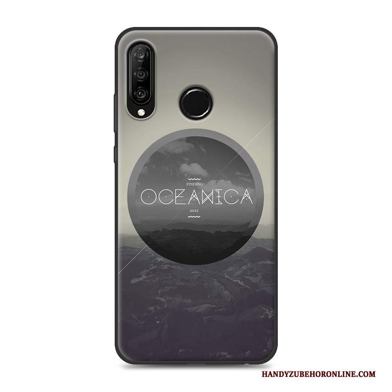 Custodia Huawei P30 Lite Creativo Ricchezza Marchio Di Tendenza, Cover Huawei P30 Lite Protezione Di Personalità Morbido