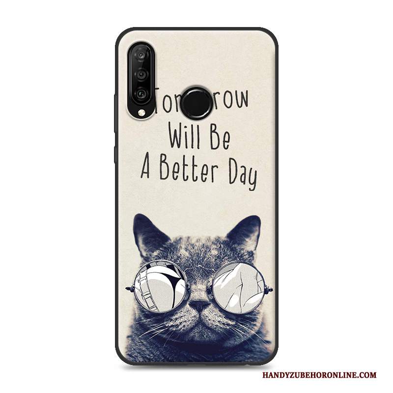 Custodia Huawei P30 Lite Creativo Ricchezza Marchio Di Tendenza, Cover Huawei P30 Lite Protezione Di Personalità Morbido