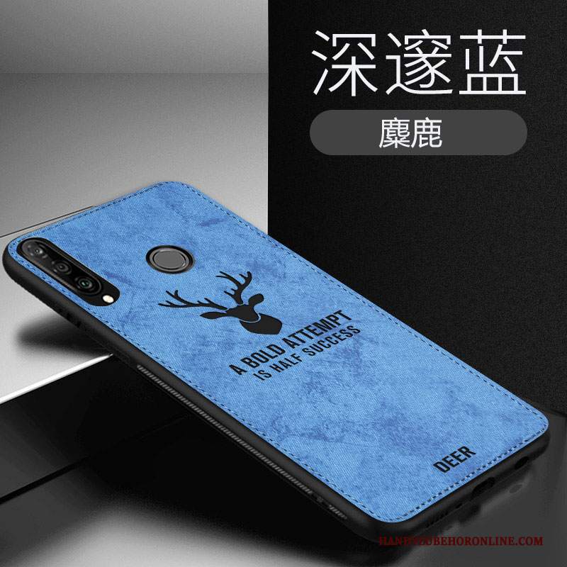 Custodia Huawei P30 Lite Creativo Telefono Pellicola Protettiva, Cover Huawei P30 Lite Protezione Alce Anti-caduta