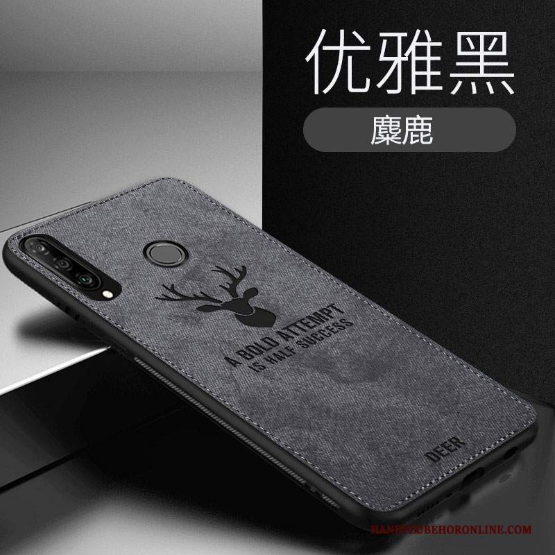 Custodia Huawei P30 Lite Creativo Telefono Pellicola Protettiva, Cover Huawei P30 Lite Protezione Alce Anti-caduta