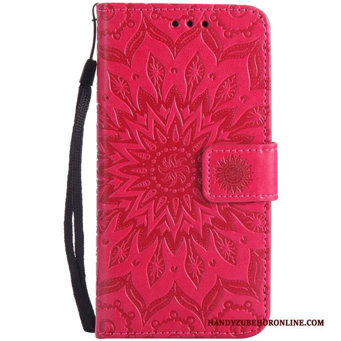 Custodia Huawei P30 Lite Folio Rosso Tutto Incluso, Cover Huawei P30 Lite Pelle Telefono Anti-caduta