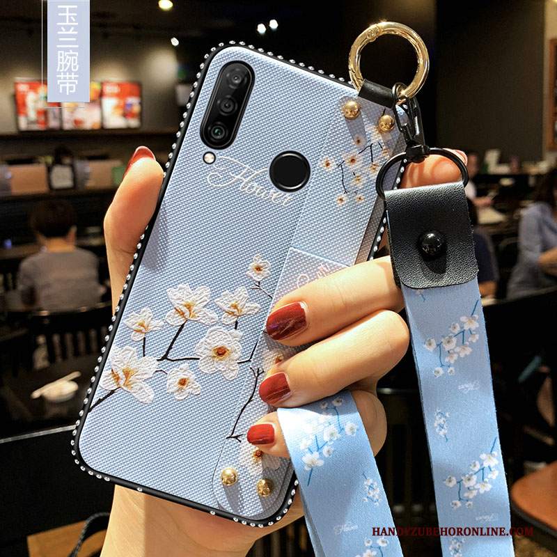 Custodia Huawei P30 Lite Protezione Lungotelefono, Cover Huawei P30 Lite Morbido Porpora