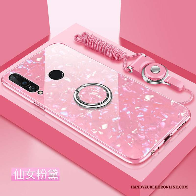 Custodia Huawei P30 Lite Silicone Conchiglia Rosa, Cover Huawei P30 Lite Protezione Morbido Anti-caduta