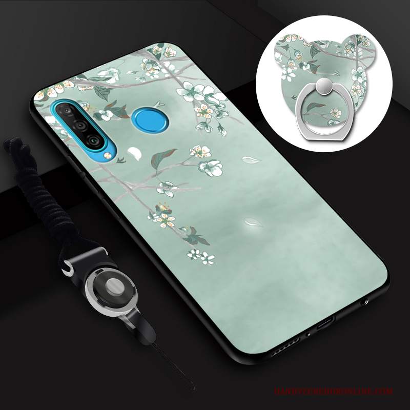 Custodia Huawei P30 Lite Silicone Supporto Gioventù, Cover Huawei P30 Lite Protezione Pellicola Protettiva Anti-caduta