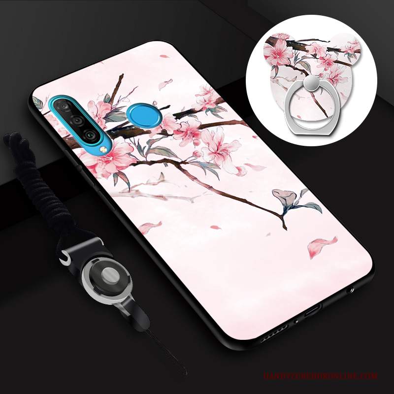 Custodia Huawei P30 Lite Silicone Supporto Gioventù, Cover Huawei P30 Lite Protezione Pellicola Protettiva Anti-caduta