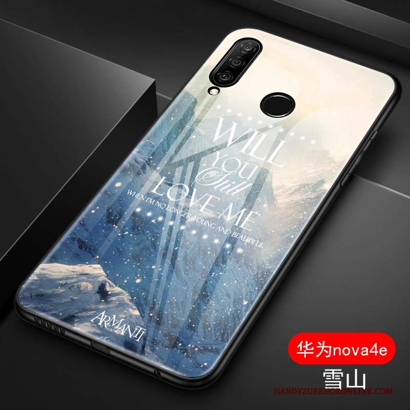 Custodia Huawei P30 Lite Silicone Telefono Tutto Incluso, Cover Huawei P30 Lite Protezione Specchio Vento