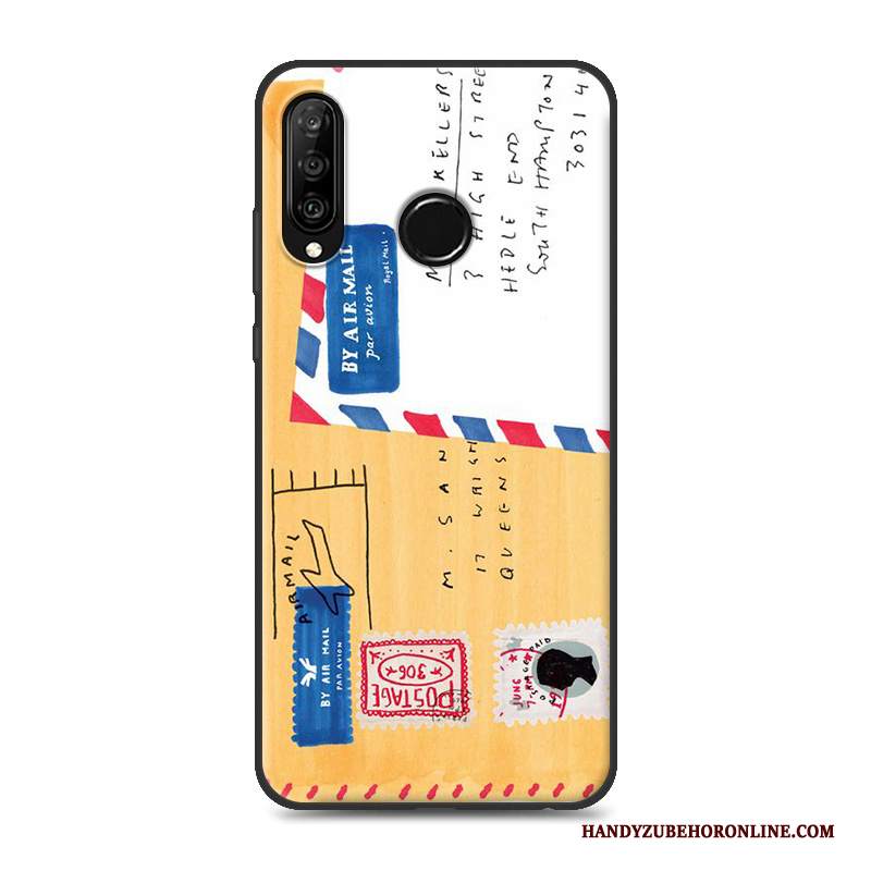 Custodia Huawei P30 Lite Silicone Tutto Inclusotelefono, Cover Huawei P30 Lite Nero Morbido