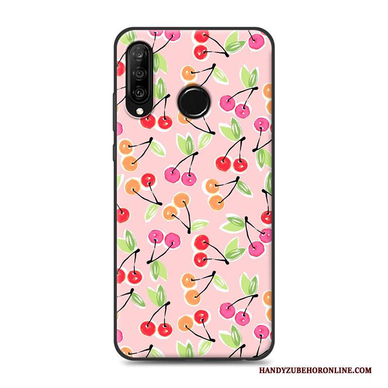 Custodia Huawei P30 Lite Silicone Tutto Inclusotelefono, Cover Huawei P30 Lite Nero Morbido