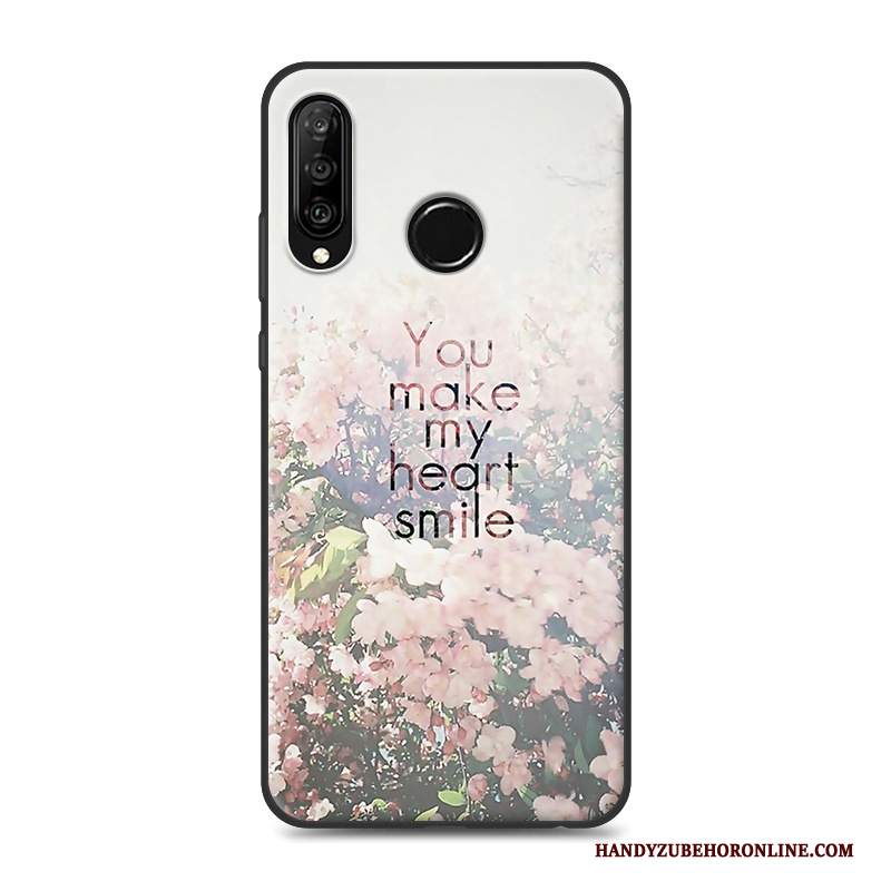 Custodia Huawei P30 Lite Silicone Tutto Inclusotelefono, Cover Huawei P30 Lite Nero Morbido