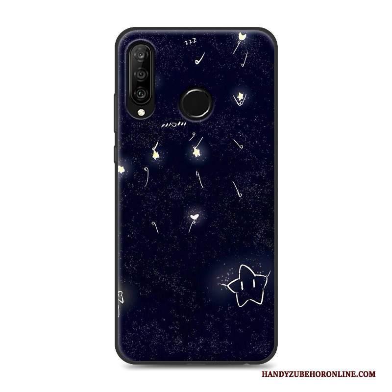 Custodia Huawei P30 Lite Silicone Tutto Inclusotelefono, Cover Huawei P30 Lite Nero Morbido