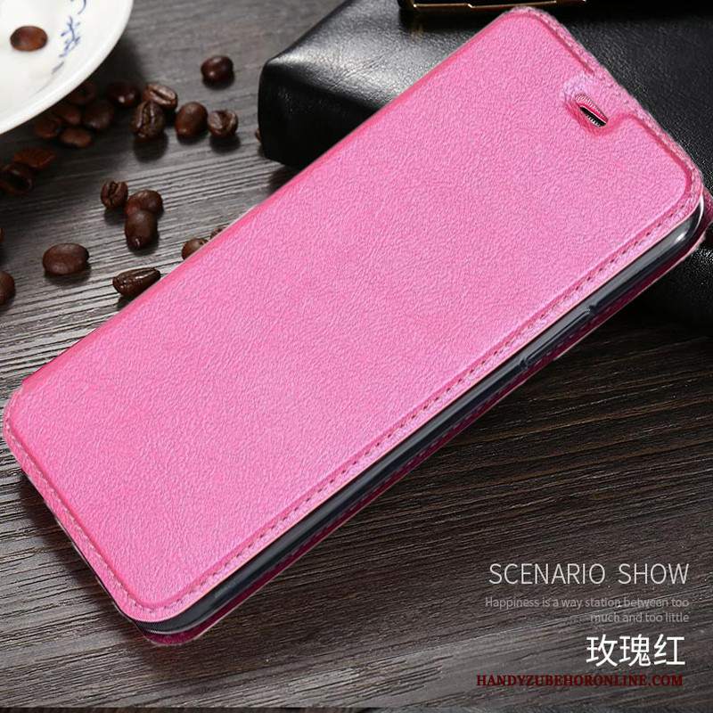 Custodia Huawei P30 Pelle Anti-caduta Rosa, Cover Huawei P30 Protezione Telefono Affari