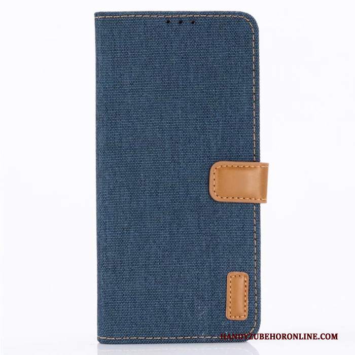 Custodia Huawei P30 Pelle Denim Modello, Cover Huawei P30 Portafoglio Blu Carta