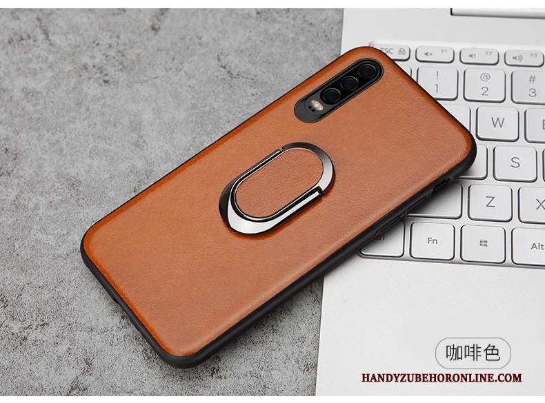 Custodia Huawei P30 Pelle Supporto Marchio Di Tendenza, Cover Huawei P30 Protezione Anti-caduta Nuovo