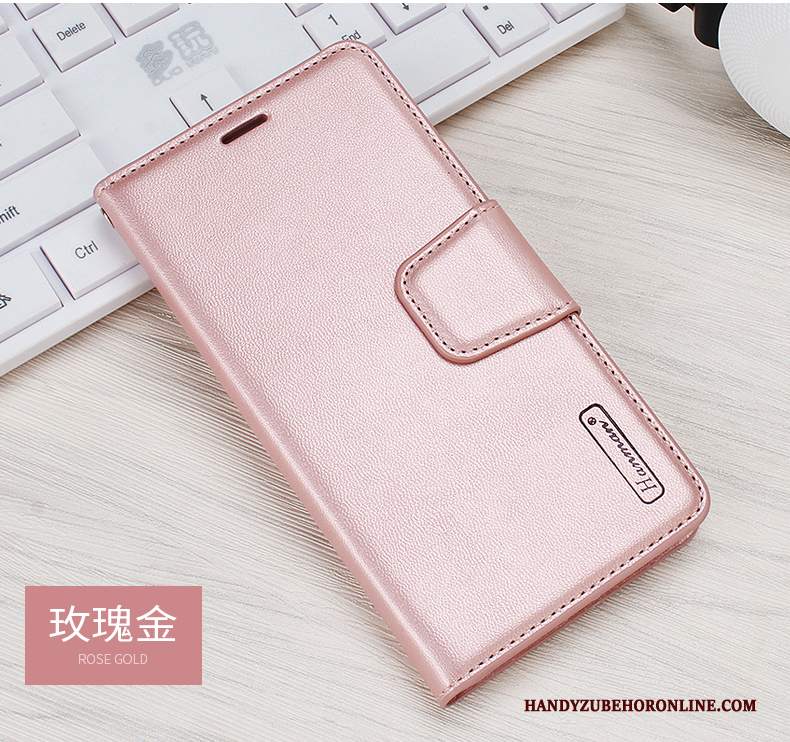 Custodia Huawei P30 Pelle Telefono Oro, Cover Huawei P30 Folio Piccola Tutto Incluso