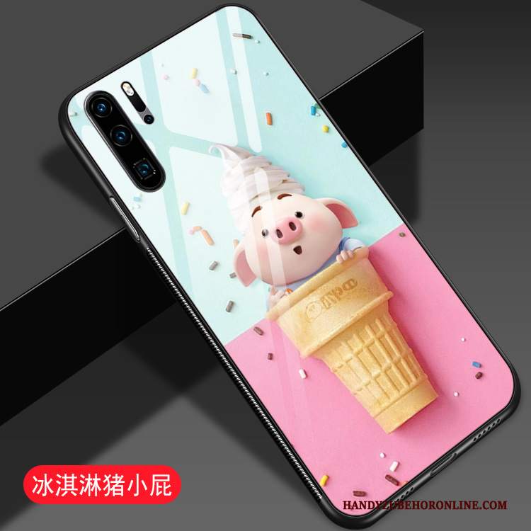 Custodia Huawei P30 Pro Cartone Animato Telefono Difficile, Cover Huawei P30 Pro Creativo Amanti Piccola