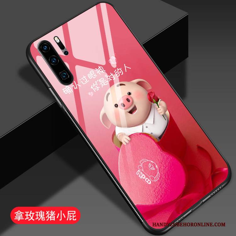 Custodia Huawei P30 Pro Cartone Animato Telefono Difficile, Cover Huawei P30 Pro Creativo Amanti Piccola