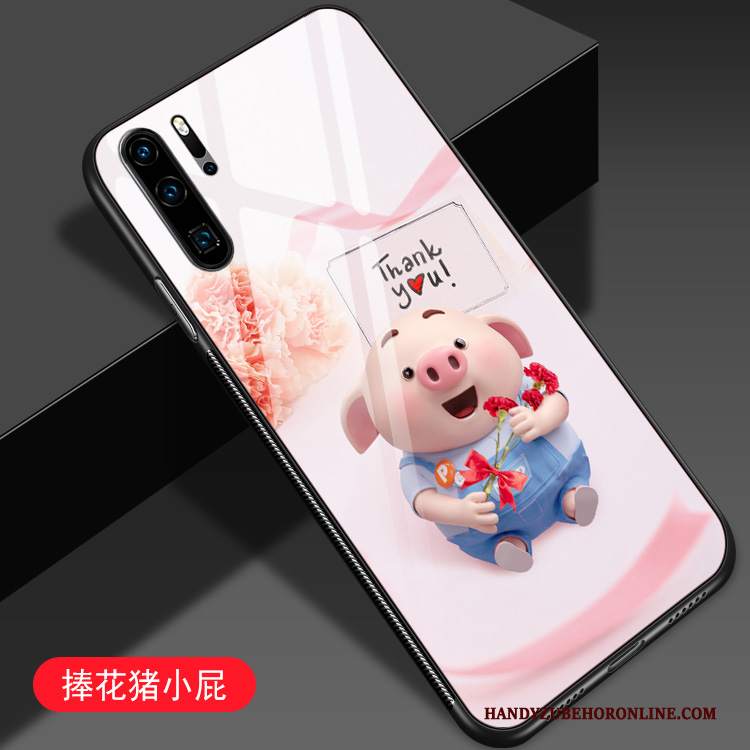 Custodia Huawei P30 Pro Cartone Animato Telefono Difficile, Cover Huawei P30 Pro Creativo Amanti Piccola