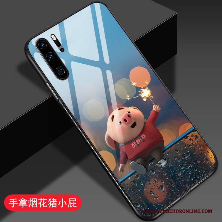 Custodia Huawei P30 Pro Cartone Animato Telefono Difficile, Cover Huawei P30 Pro Creativo Amanti Piccola