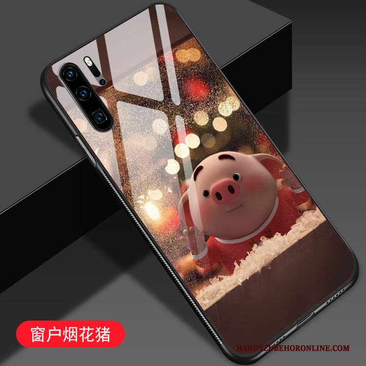 Custodia Huawei P30 Pro Cartone Animato Telefono Difficile, Cover Huawei P30 Pro Creativo Amanti Piccola