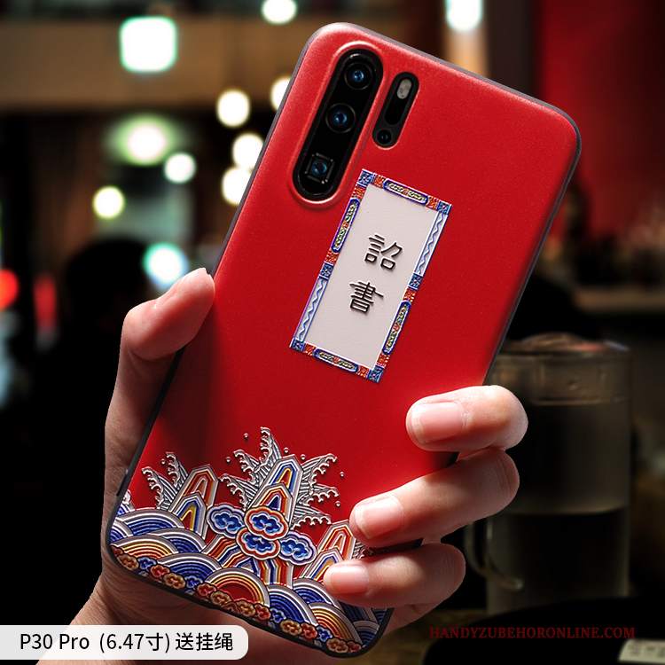 Custodia Huawei P30 Pro Creativo Amanti Stile Cinese, Cover Huawei P30 Pro Protezione Di Personalità Sottile