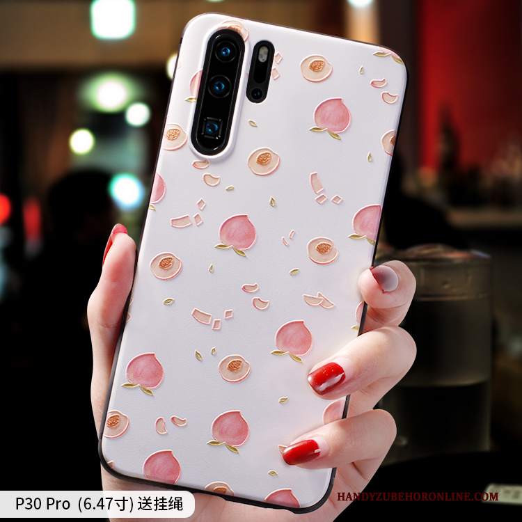 Custodia Huawei P30 Pro Creativo Net Red Di Personalità, Cover Huawei P30 Pro Protezione Verde Marchio Di Tendenza