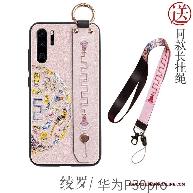 Custodia Huawei P30 Pro Creativo Porpora Stile Cinese, Cover Huawei P30 Pro Silicone Tutto Inclusotelefono