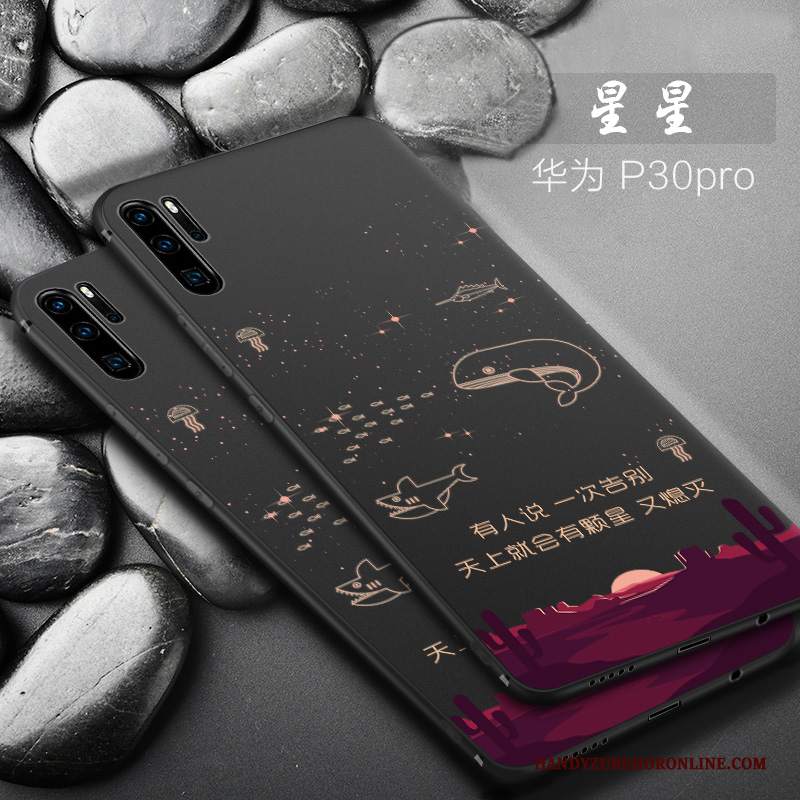 Custodia Huawei P30 Pro Creativo Telefono Macchiati, Cover Huawei P30 Pro Silicone Anti-caduta Di Personalità