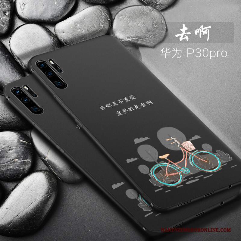 Custodia Huawei P30 Pro Creativo Telefono Macchiati, Cover Huawei P30 Pro Silicone Anti-caduta Di Personalità