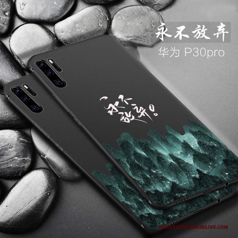 Custodia Huawei P30 Pro Creativo Telefono Macchiati, Cover Huawei P30 Pro Silicone Anti-caduta Di Personalità