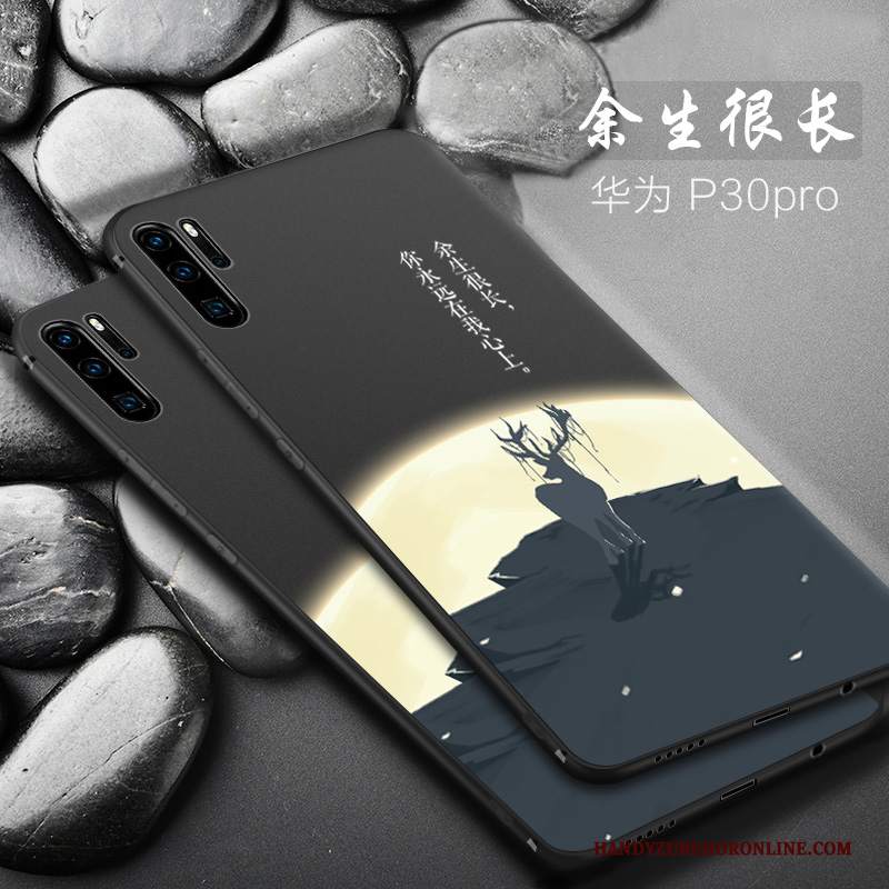 Custodia Huawei P30 Pro Creativo Telefono Macchiati, Cover Huawei P30 Pro Silicone Anti-caduta Di Personalità