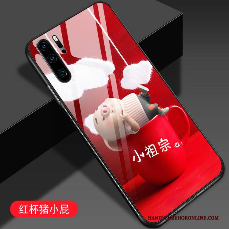 Custodia Huawei P30 Pro Creativo Tendenza Gioventù, Cover Huawei P30 Pro Cartone Animato Anti-caduta Vetro