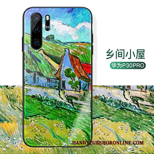 Custodia Huawei P30 Pro Creativo Tendenza Net Red, Cover Huawei P30 Pro Vintage High End Sottile