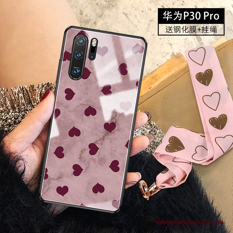 Custodia Huawei P30 Pro Moda Amaretelefono, Cover Huawei P30 Pro Silicone Tutto Incluso Marchio Di Tendenza