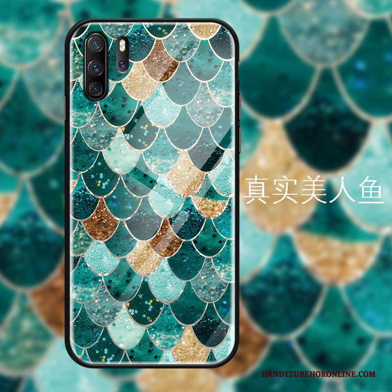 Custodia Huawei P30 Pro Moda Di Personalità Tutto Incluso, Cover Huawei P30 Pro Protezione Specchio Vetro Temperato