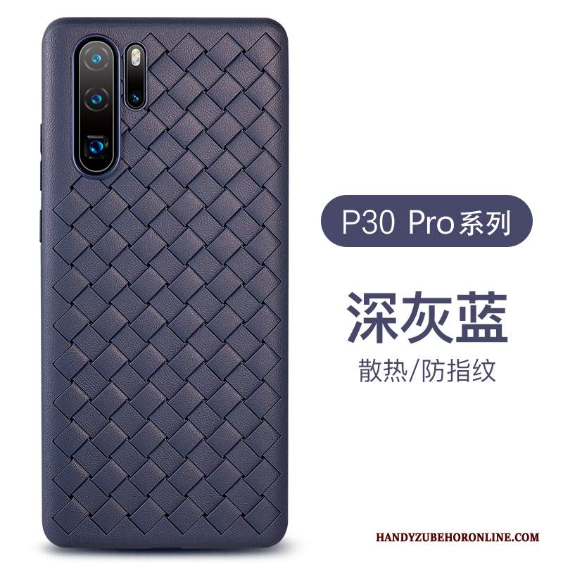 Custodia Huawei P30 Pro Pelle Morbido Porpora, Cover Huawei P30 Pro Silicone Anti-caduta Tutto Incluso