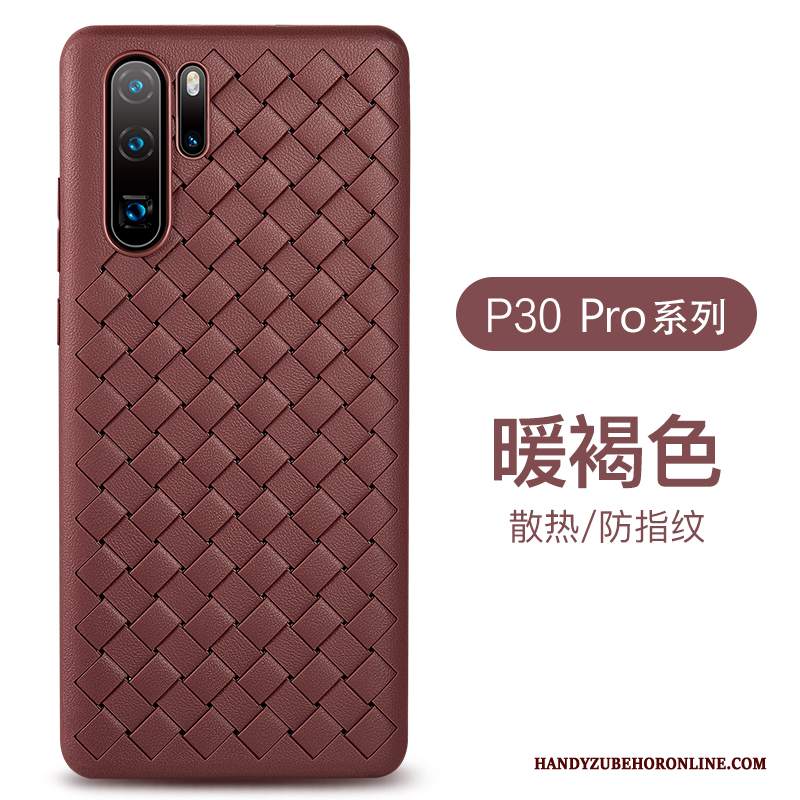 Custodia Huawei P30 Pro Pelle Morbido Porpora, Cover Huawei P30 Pro Silicone Anti-caduta Tutto Incluso