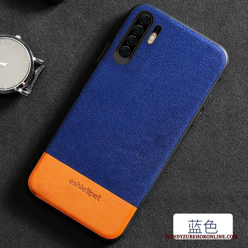 Custodia Huawei P30 Pro Pelle Mucca Sottile, Cover Huawei P30 Pro Creativo Nero Elegante