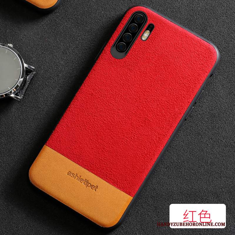 Custodia Huawei P30 Pro Pelle Mucca Sottile, Cover Huawei P30 Pro Creativo Nero Elegante