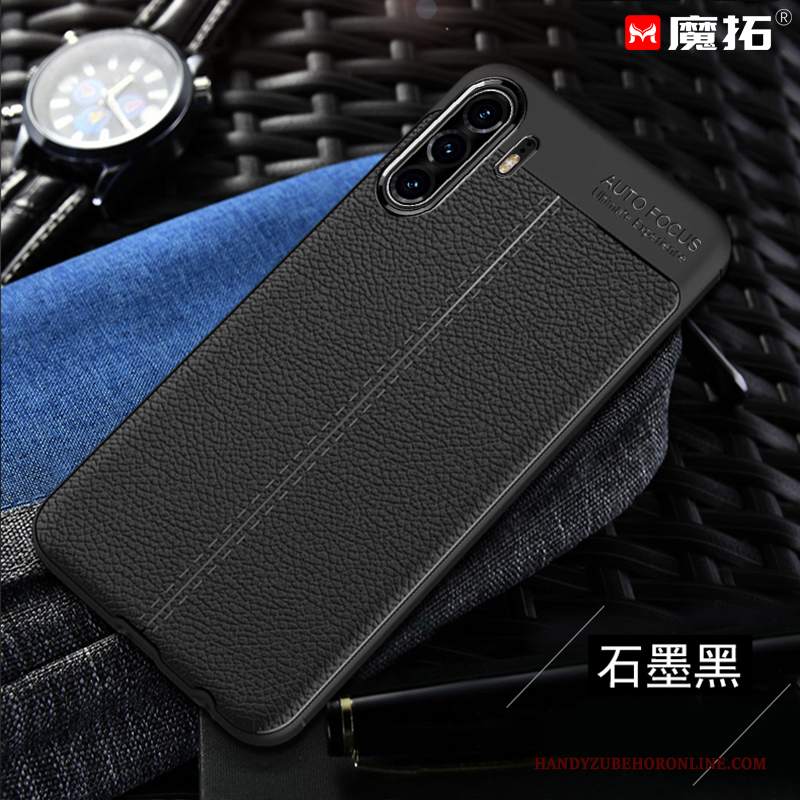 Custodia Huawei P30 Pro Pelle Telefono Nero, Cover Huawei P30 Pro Protezione Morbido Nuovo