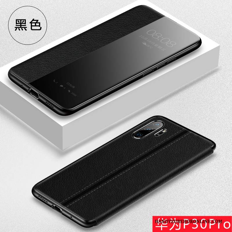 Custodia Huawei P30 Pro Pelle Telefono Tempra, Cover Huawei P30 Pro Protezione Pellicola Protettiva Anti-caduta