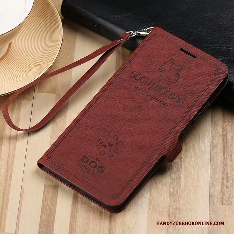 Custodia Huawei P30 Pro Pelle Vino Rosso Supporto, Cover Huawei P30 Pro Silicone Telefono Morbido