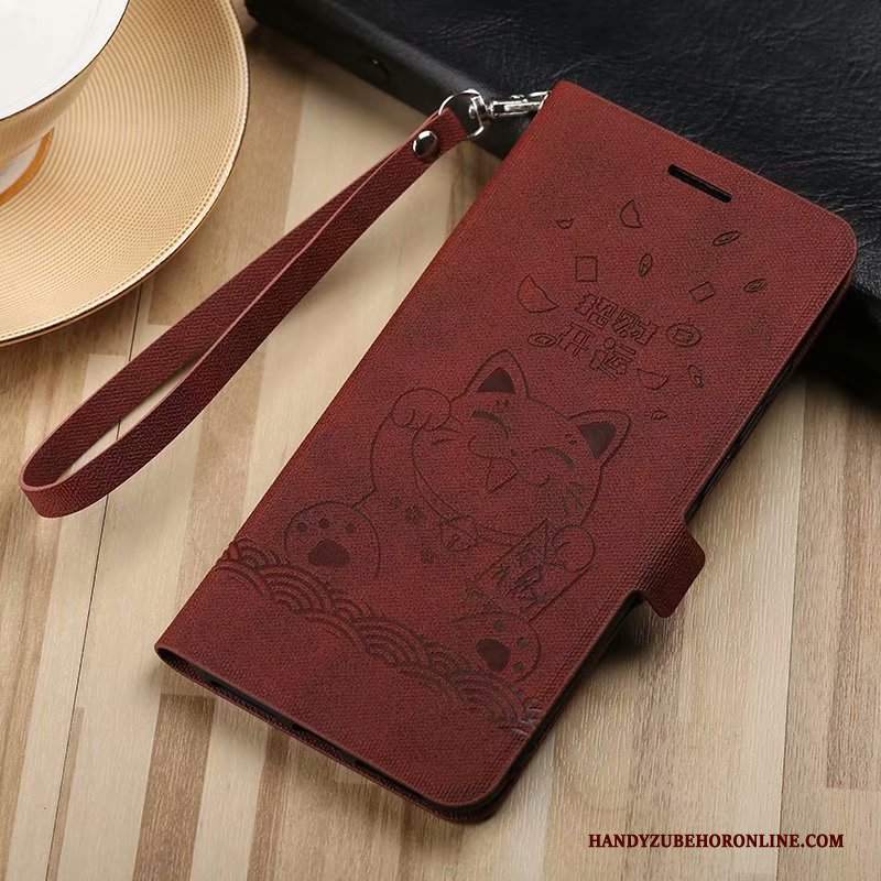 Custodia Huawei P30 Pro Pelle Vino Rosso Supporto, Cover Huawei P30 Pro Silicone Telefono Morbido