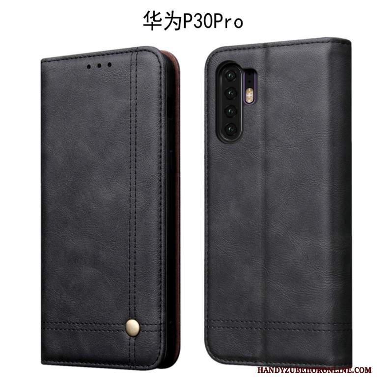 Custodia Huawei P30 Pro Protezione Colore Profondo Anti-caduta, Cover Huawei P30 Pro Pelle Tutto Incluso Morbido