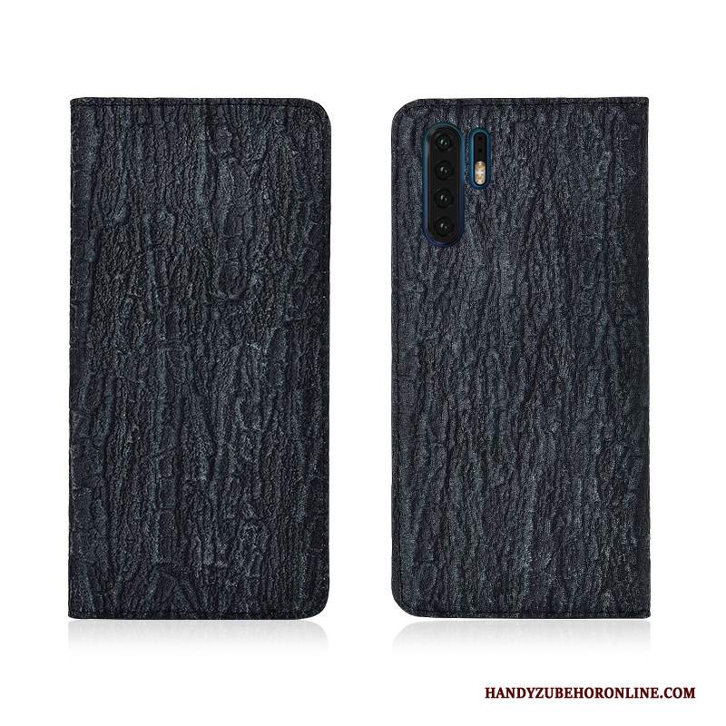 Custodia Huawei P30 Pro Protezione Morbido Blu, Cover Huawei P30 Pro Folio Albero Nuovo