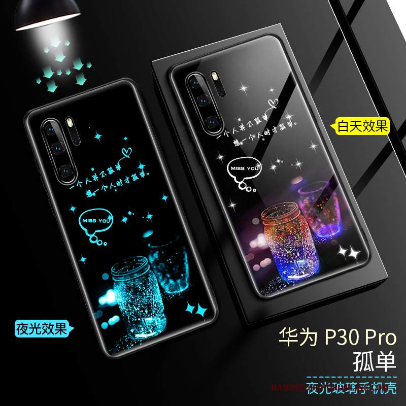 Custodia Huawei P30 Pro Silicone Marchio Di Tendenzatelefono, Cover Huawei P30 Pro Protezione Blu Anti-caduta