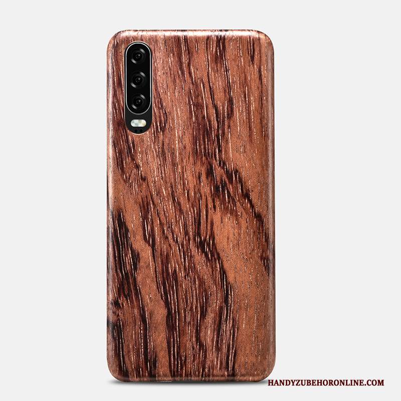 Custodia Huawei P30 Protezione Fiori Legno, Cover Huawei P30 Semplici Nuovo