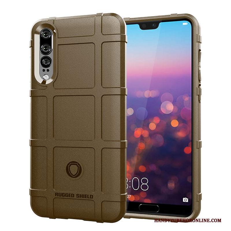 Custodia Huawei P30 Protezione Macchiati Tattica, Cover Huawei P30 Creativo Anti-cadutatelefono