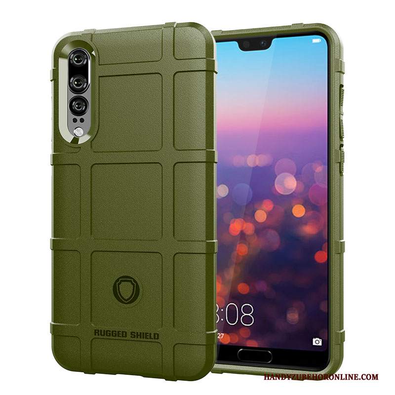 Custodia Huawei P30 Protezione Macchiati Tattica, Cover Huawei P30 Creativo Anti-cadutatelefono