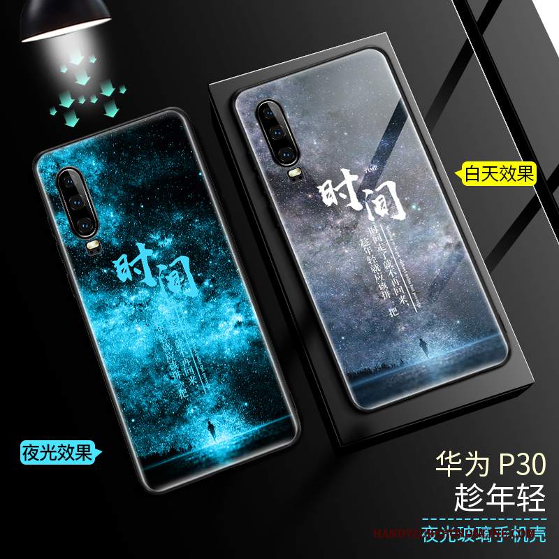 Custodia Huawei P30 Protezione Telefono Sottile, Cover Huawei P30 Luminoso Marchio Di Tendenza